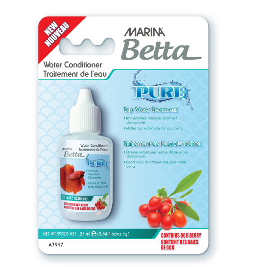 Traitement de l’eau Pure Marina Betta, 25 ml (0,84 oz liq.) - NageoireBleue