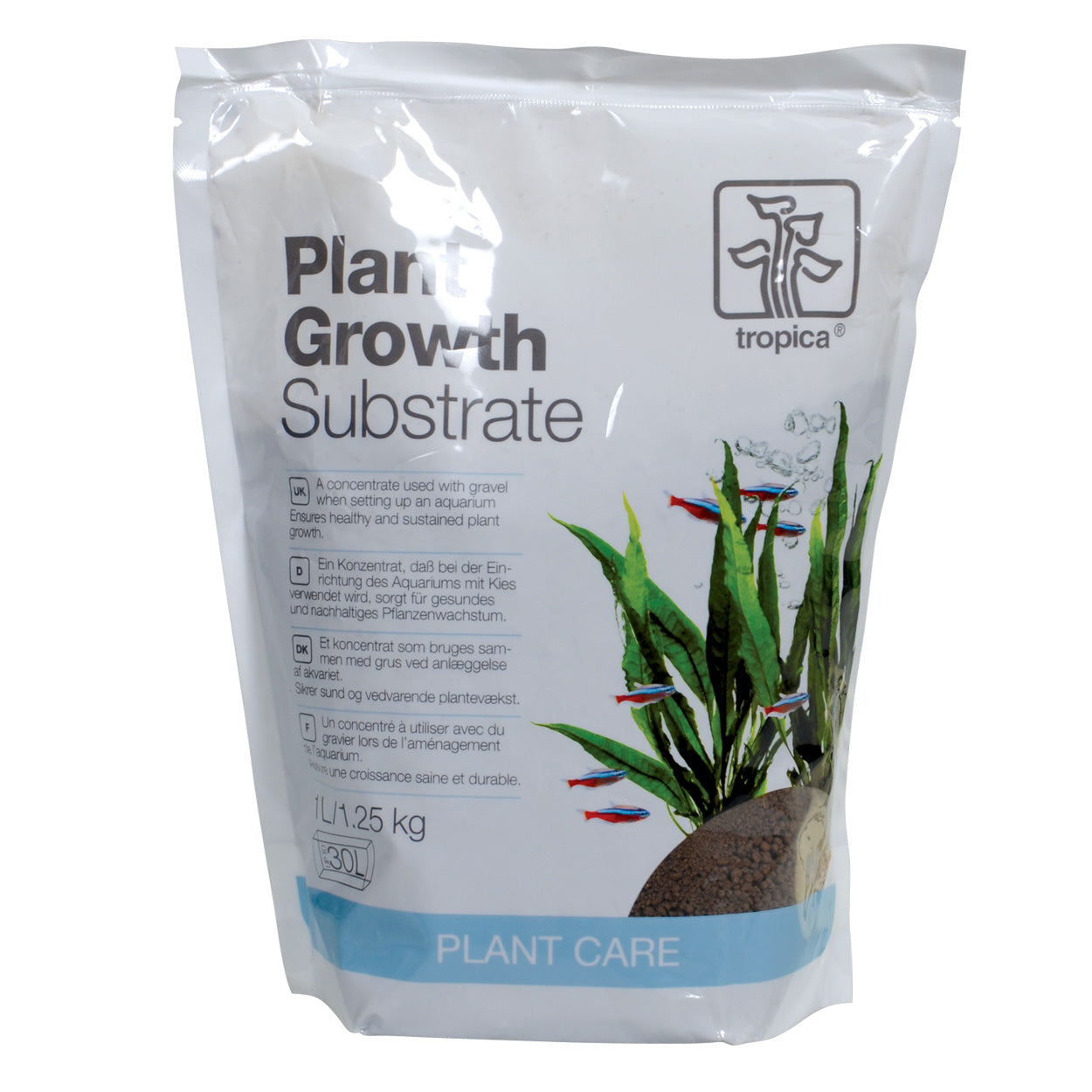 Tropica : Substrat pour croissance des plantes - 1,25 kg - NageoireBleue