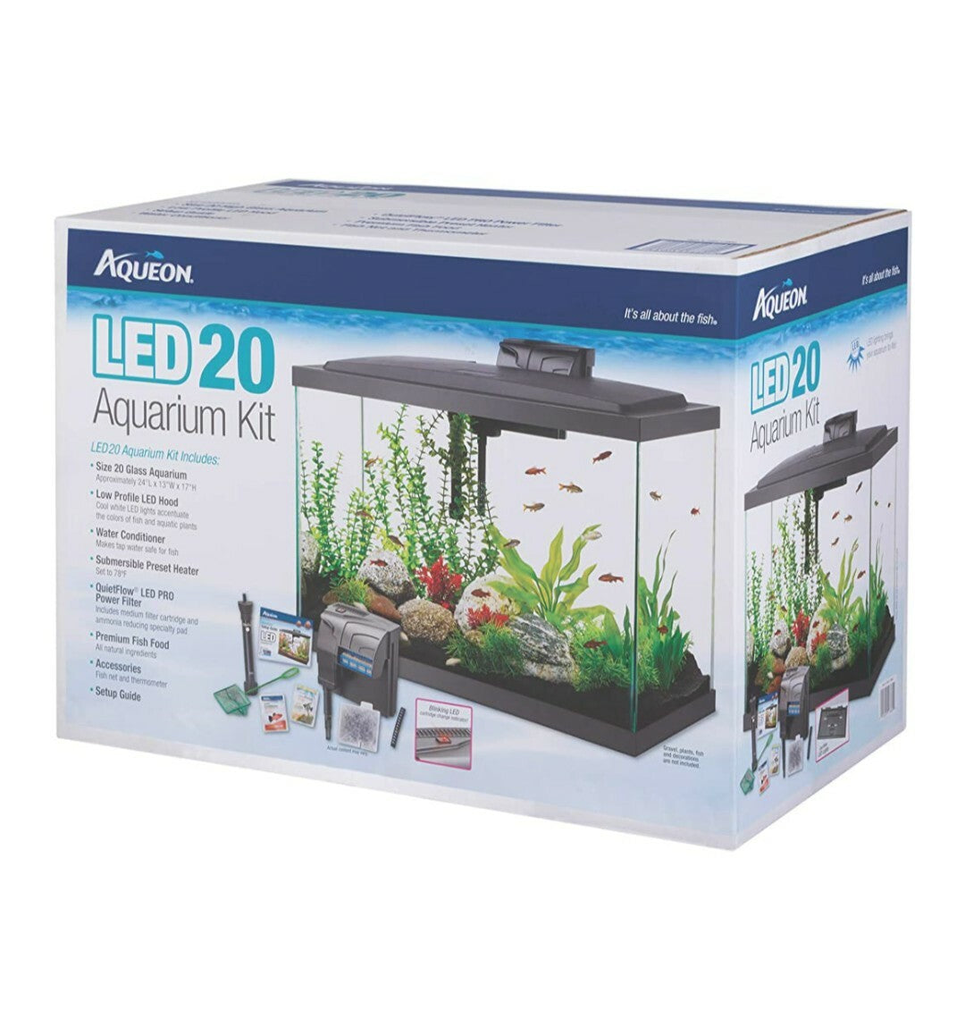Trousse d’aquarium à DEL – 20 gal (Hauteur) - NageoireBleue