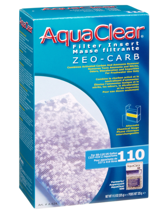 Zeo-Carb pour AquaClear 110/500, 325 g (11,5 oz) - NageoireBleue