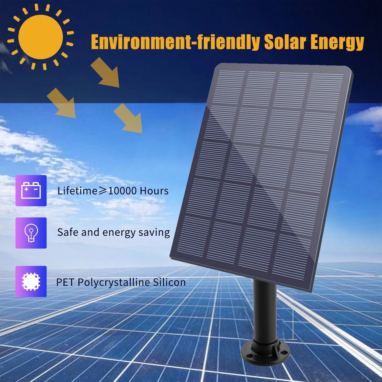 2.5W Solar Fountain Pump 4 Nozzles DIY Submersible Water Pump Wall-Mounted Fountain Pump for Fish Tank Garden Pool Aquarium