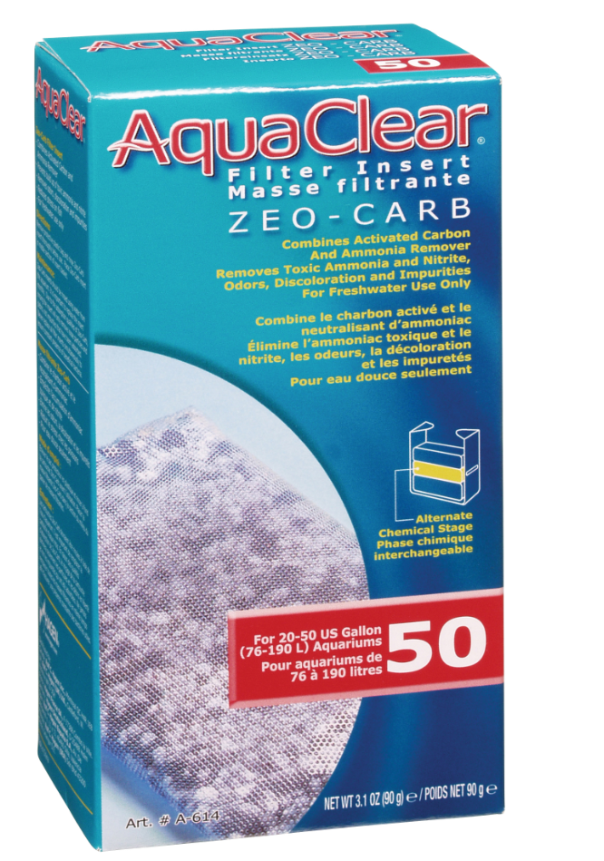 Zeo-Carb pour AquaClear 50/200, 90 g (3,1 oz) - NageoireBleue
