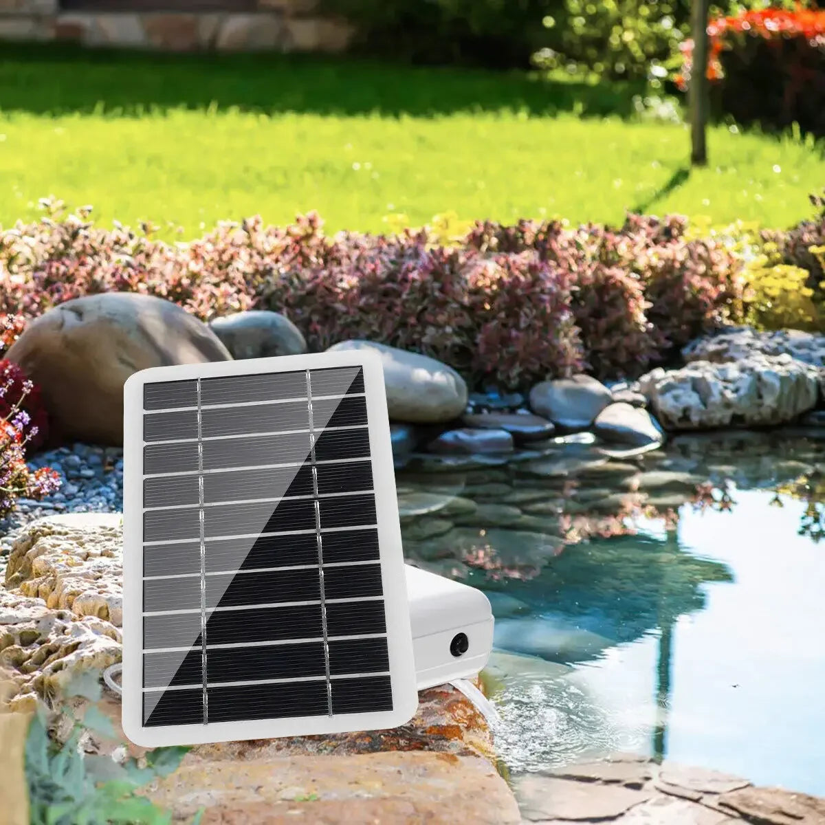 5V 20W Solar Power Oxygenator Water Oxygen Pump Pond Aerator Aquarium Air Pump Solar Panel + Oxygen Pump Set for Fish Tank