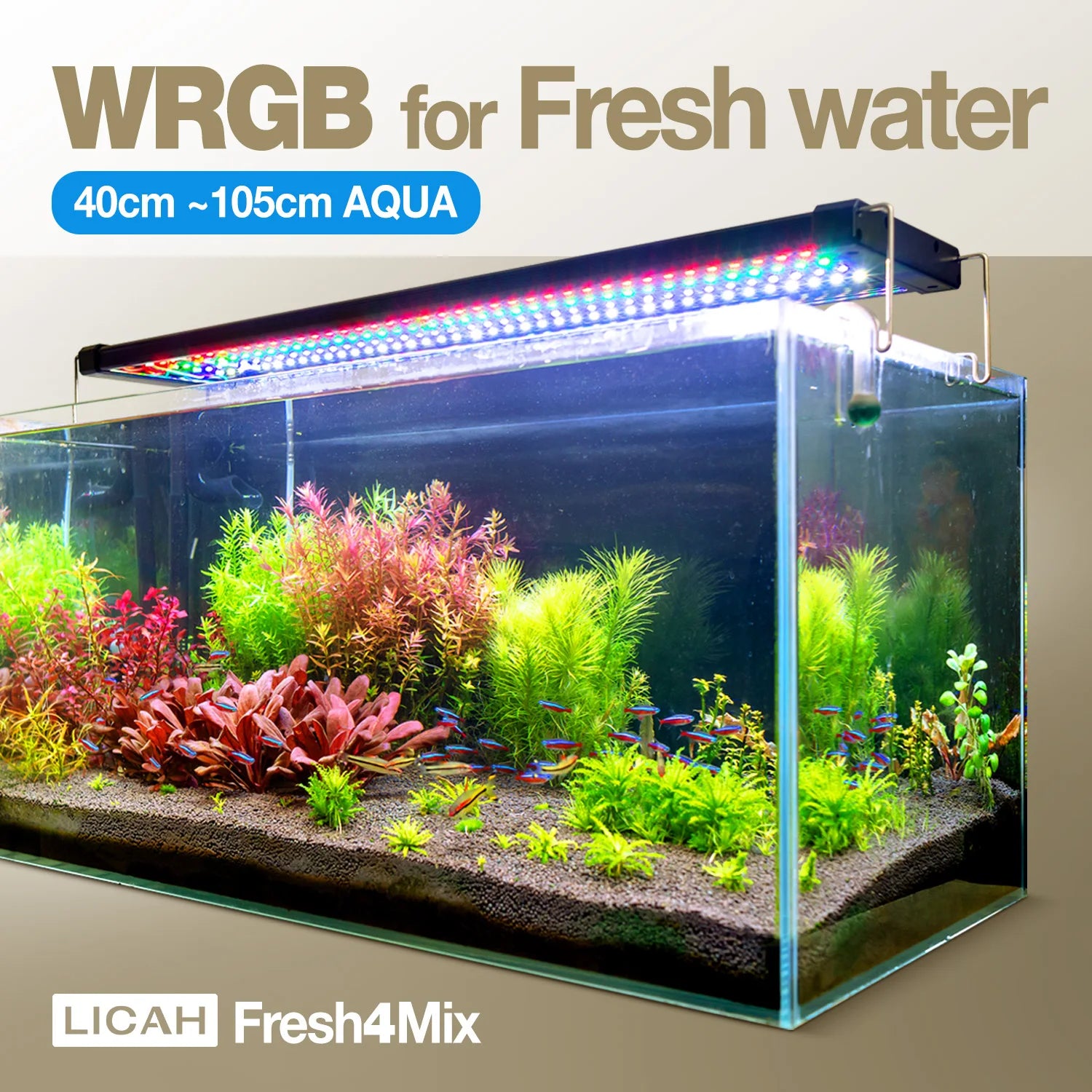 WRGB Light for Aquatic Plants / Fresh Water / 40~105Cm