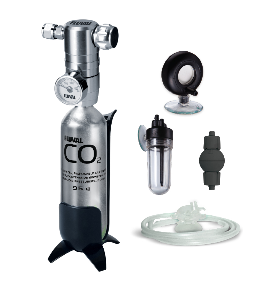 Trousse de CO2 pressurisé Fluval, 95 g, pour aquariums jusqu’à 190 L (50 gal US) - NageoireBleue