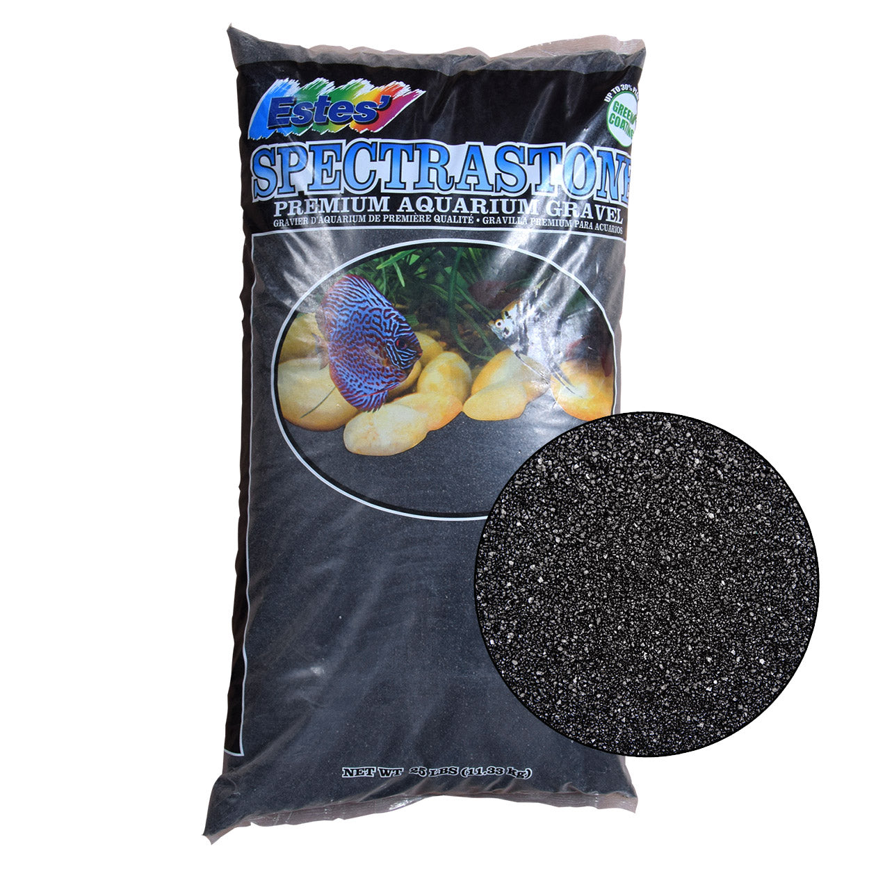 Sable d’aquarium haut de gamme Stoney River - Noir - 25 lb - NageoireBleue
