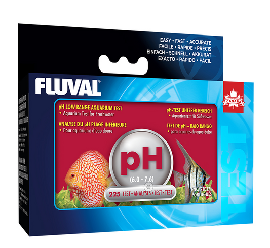 Trousse d'analyse du pH plage inférieure (6,0-7,6) Nutrafin - NageoireBleue